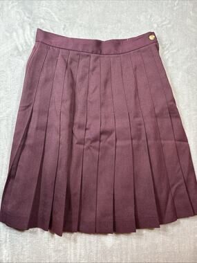 Vtg 90s Ambitions Maroon/ Plum Purple Midi Skirt Boho Dark Academia Size 8